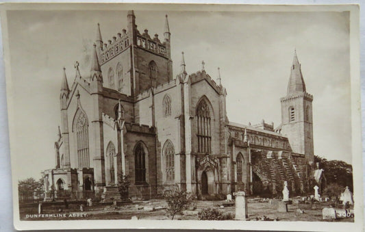 Old Postcard of Dunfermline Abbey 1948 - Ref : 1006