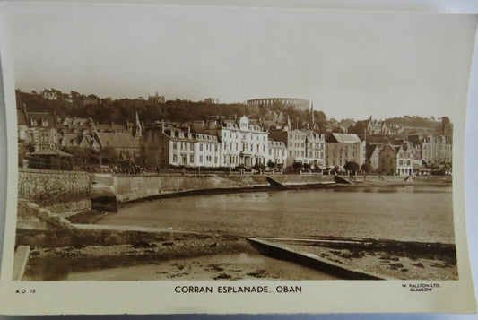 Old Postcard of Corran Esplanade Oban  - Ref : 1037