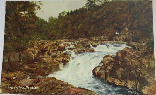 Old Postcard of The Falls of Tummel