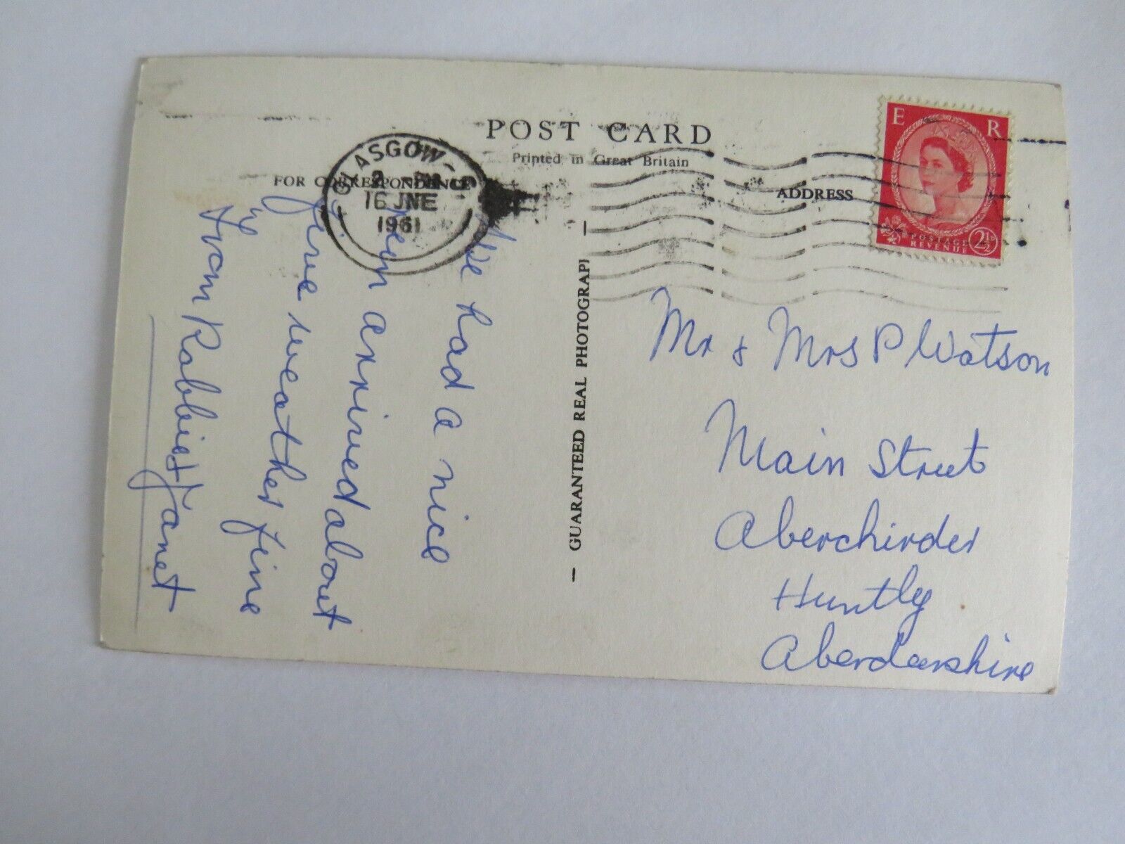 Old Postcard of The Botanic Gardens, Glasgow 1961   - Ref : 1016