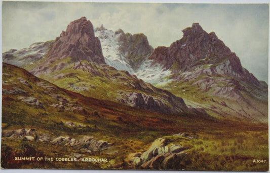 Old Postcard of Summit of the Cobbler, Arrochar