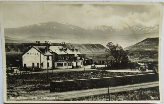 Old Postcard of The Station Hotel, Achnasheen - Ref : 1004