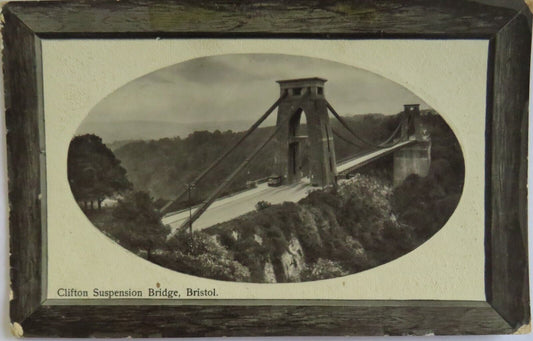 Old Antique Postcard of Clifton Suspension Bridge, Bristol - Ref : 1038
