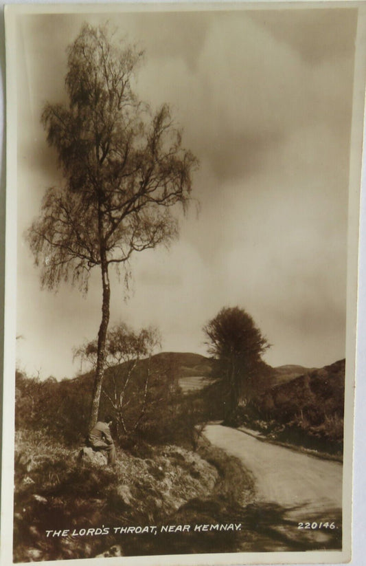 Old Postcard of The Lord's Throat, Near Kemnay - Ref : 1003