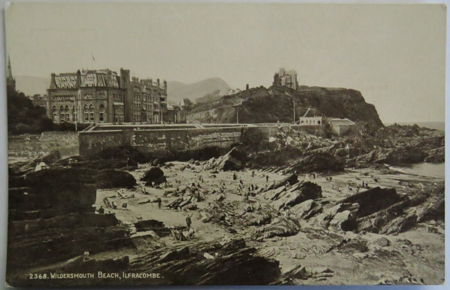 Old Postcard of Wildersmouth Beach, Ilfracombe - Ref : 1036