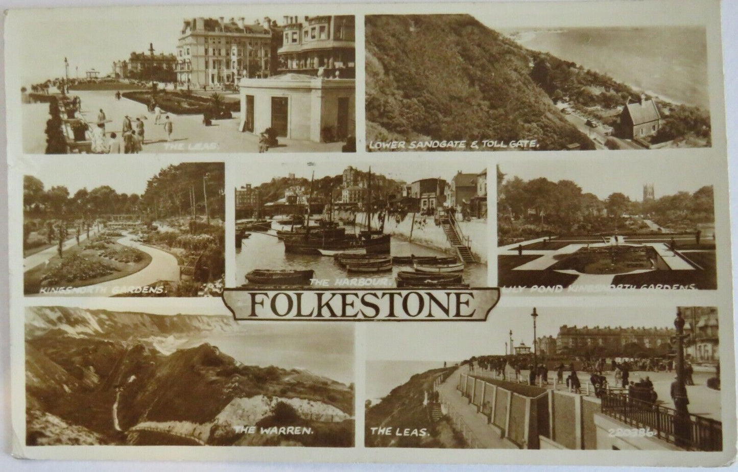 Old Postcard of Folkestone, 1957 - Ref : 1016