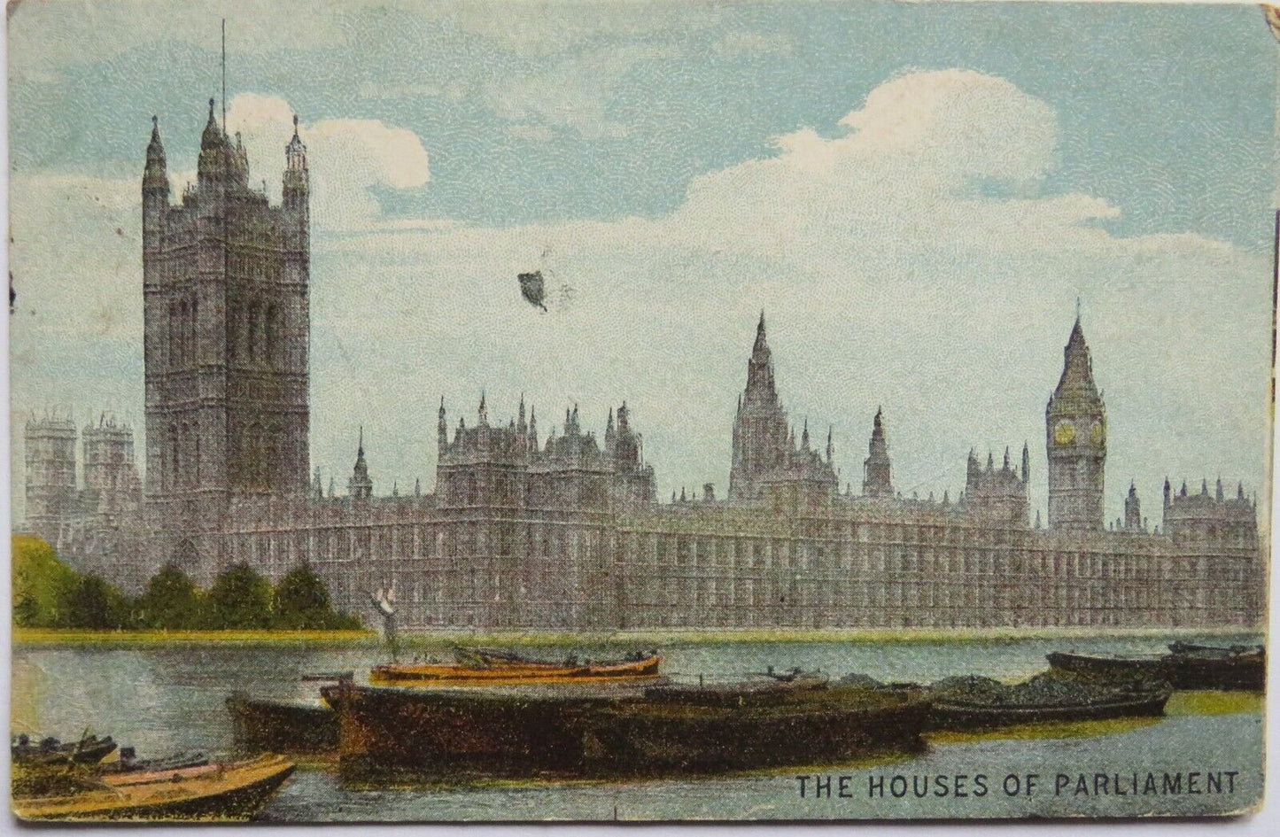 Old Postcard of Houses of Parliament, London - Ref : 1033