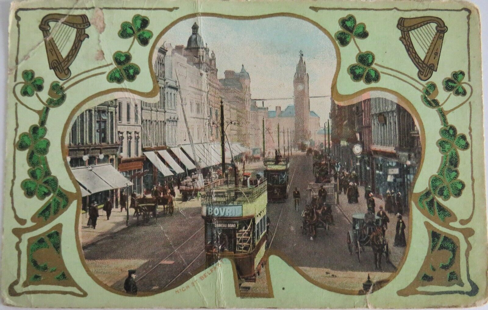 Old Postcard of High Street Belfast  - Ref : 1016