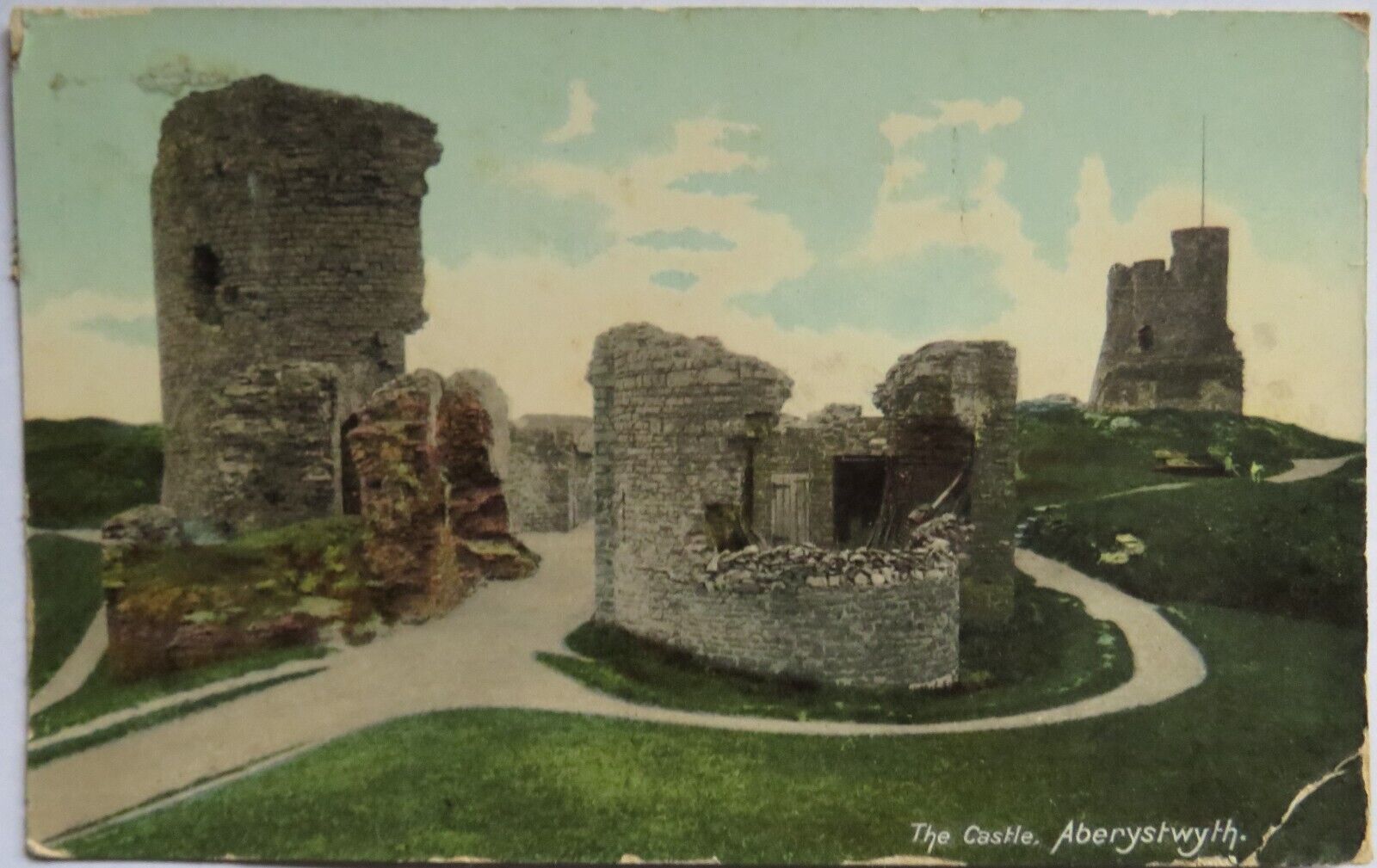 Old Postcard of The Castle, Aberystwyth 1907 -  Ref : 1012