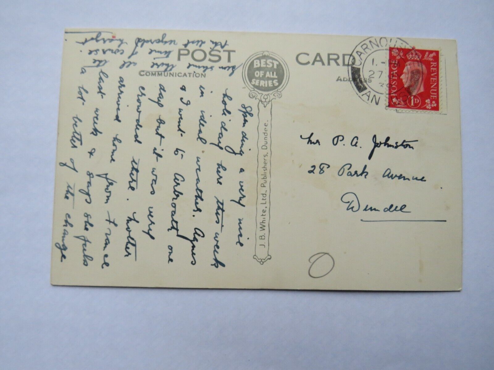 Old Postcard of Craigmill Den, Carnoustie