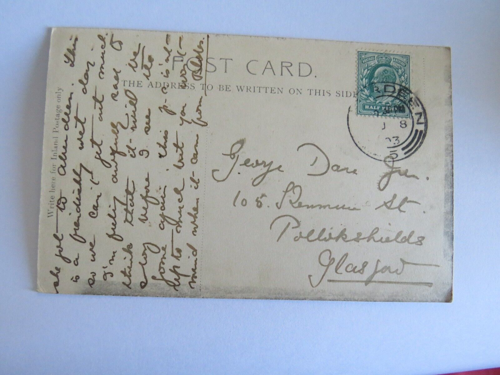 Old Postcard of Burns' Monument, Ayr 1903  -  Ref : 1023