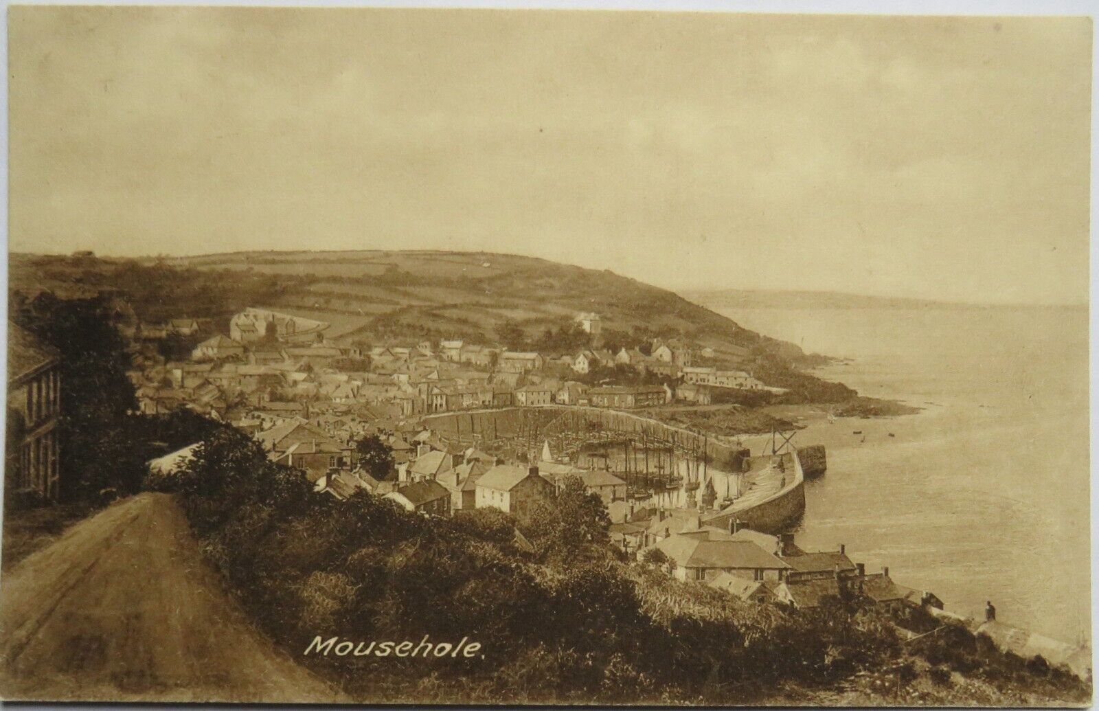 Old Postcard of Mousehole - Cornwall