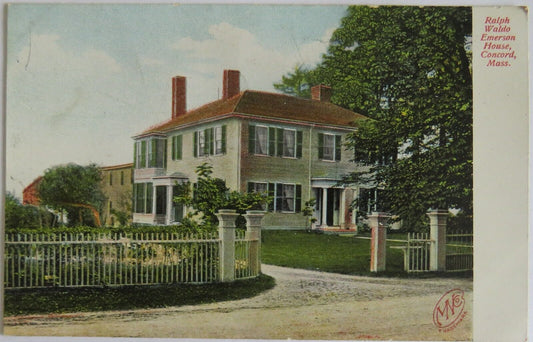 Old Postcard of Ralph Waldo Emerson House Concord, Mass - Ref  : 1019