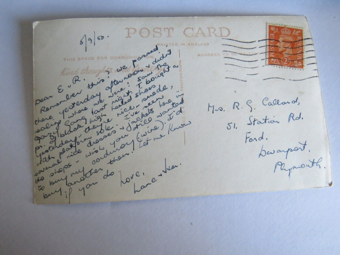 Old Postcard of Buckingham Palace London  - Ref : 1026