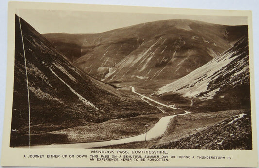 Old Postcard of Mennock Pass, Dumfriesshire
