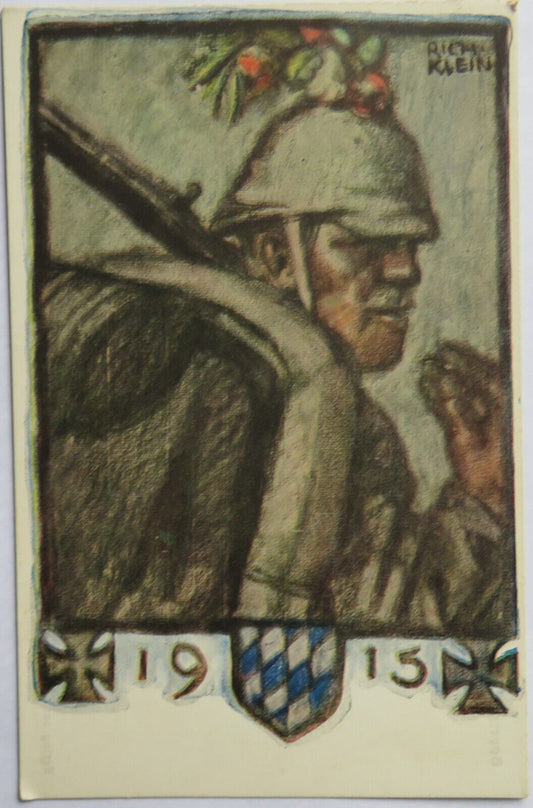 Old Postcard of 1915 bayerische kriegsinvaliden für jorge