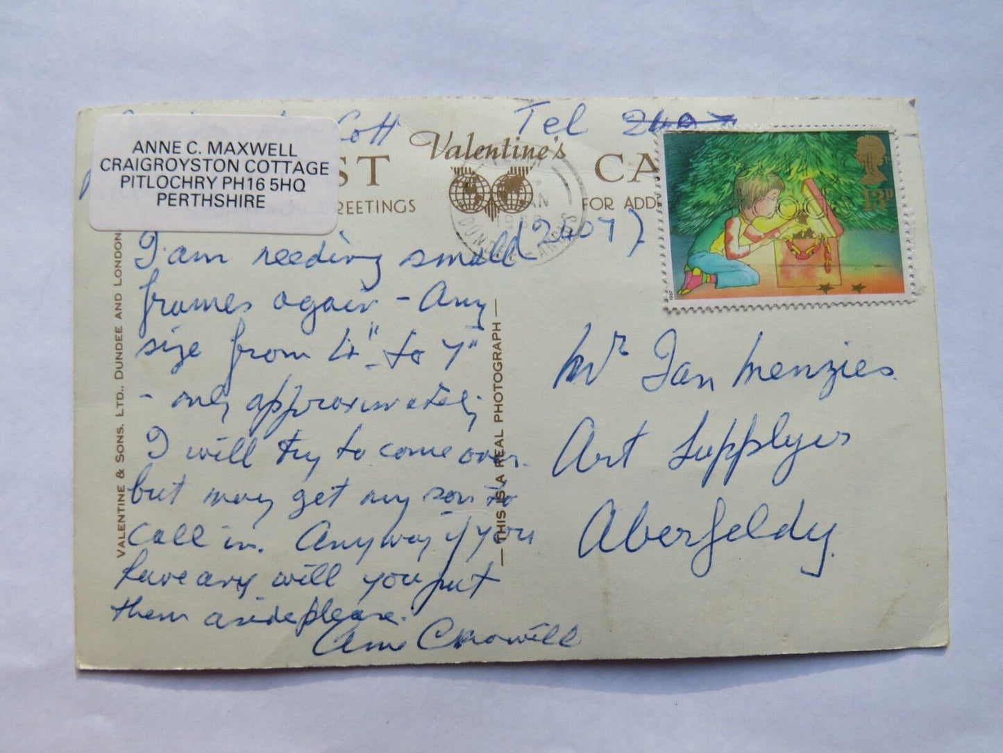Old Multiview Postcard of Best of Luck from Dumbarton, 1988