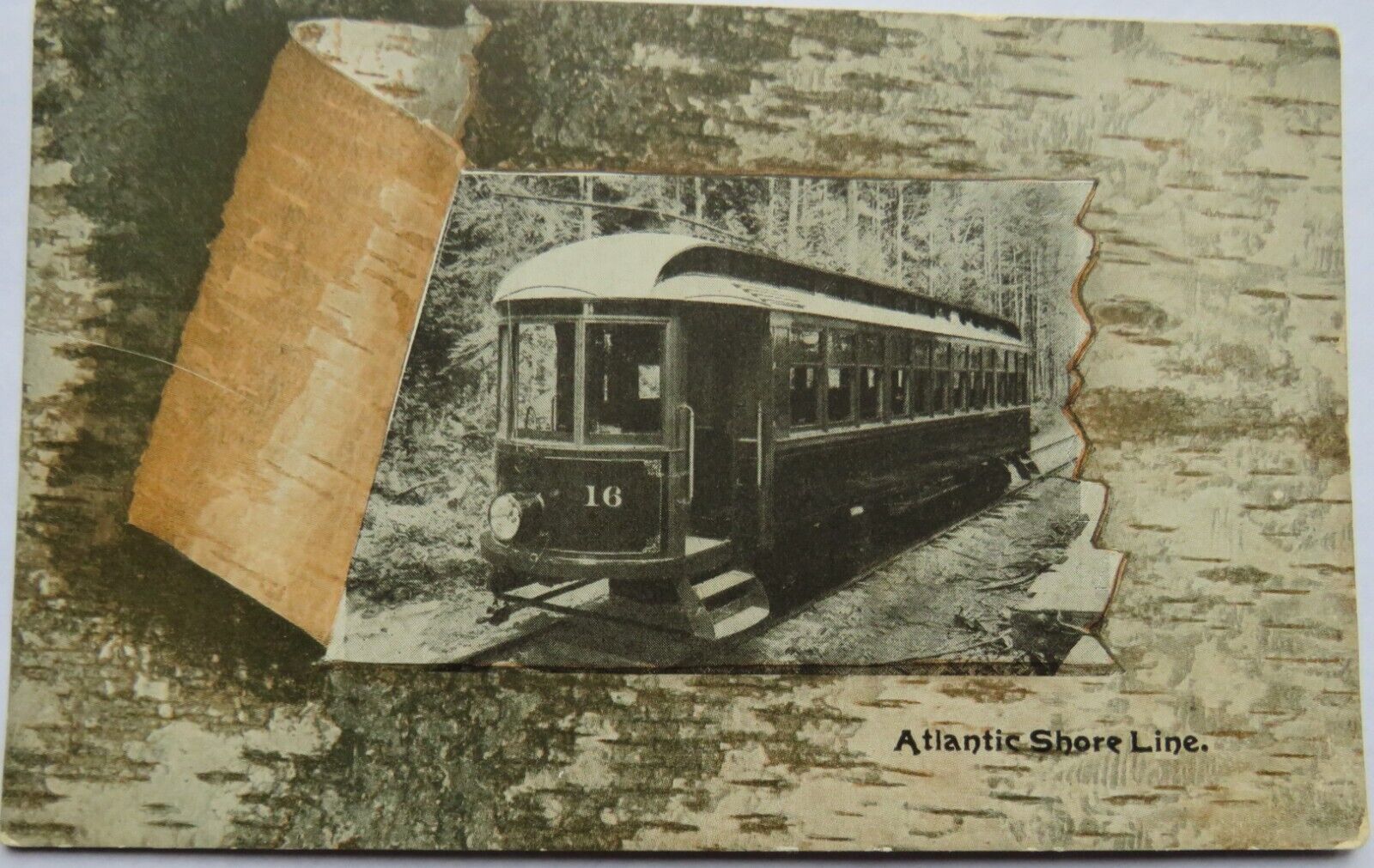 Old Postcard of Atlantic Shore Line