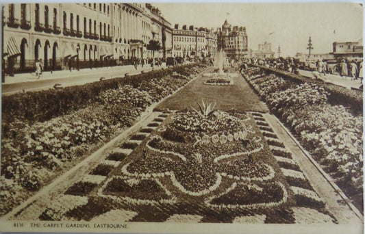 Old Postcard of The Carpet Gardens, Eastbourne 1959 - Ref : 1031