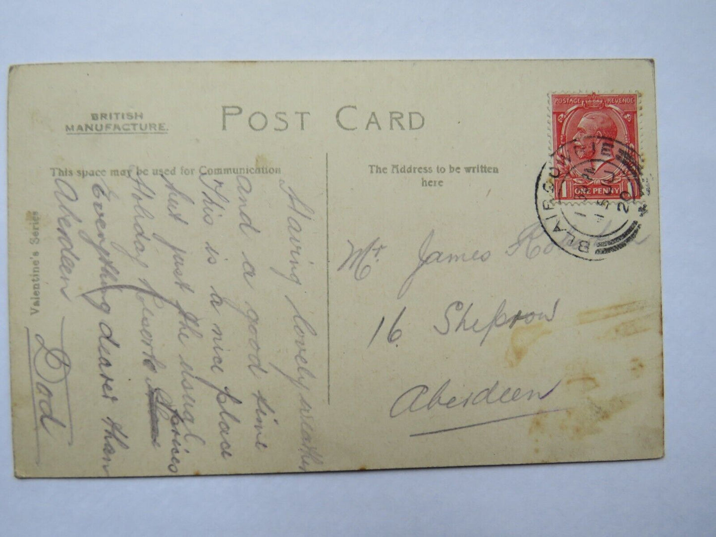 Old Postcard of Blairgowrie and Loon Braes 1920