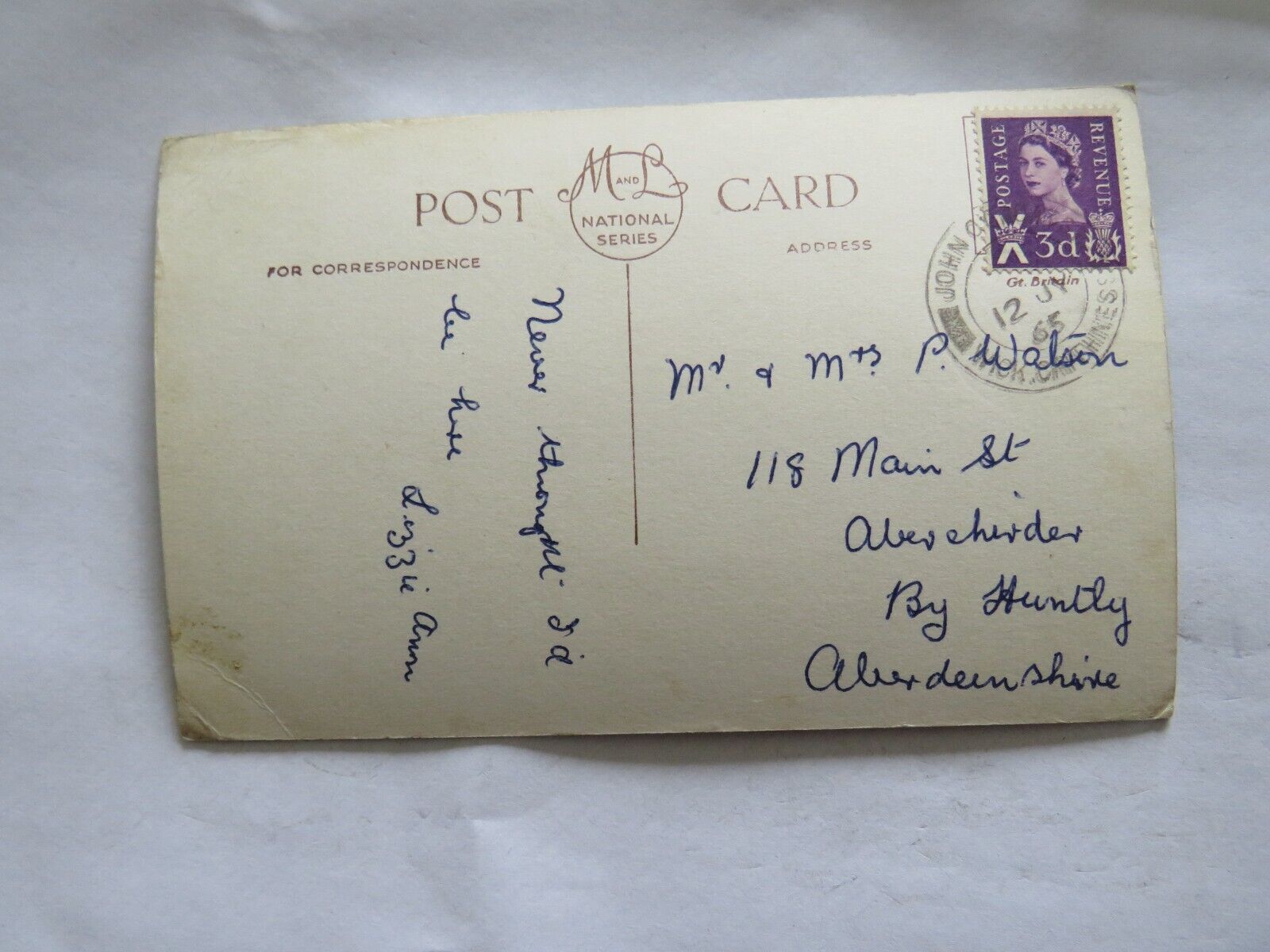 Vintage Postcard of The Last House In Scotland At John O'Groats 1965- Ref : 1006