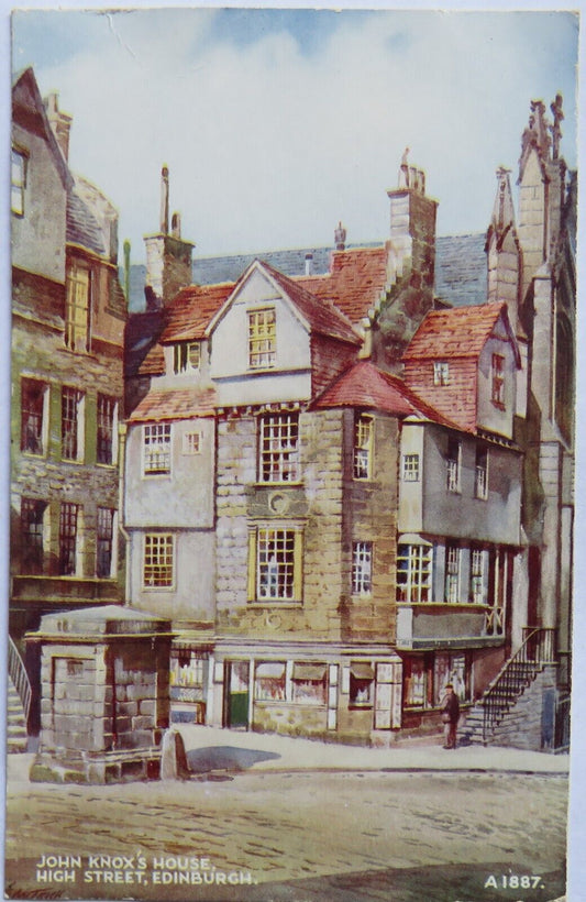 Old Postcard of John Knox's House, High Street, Edinburgh