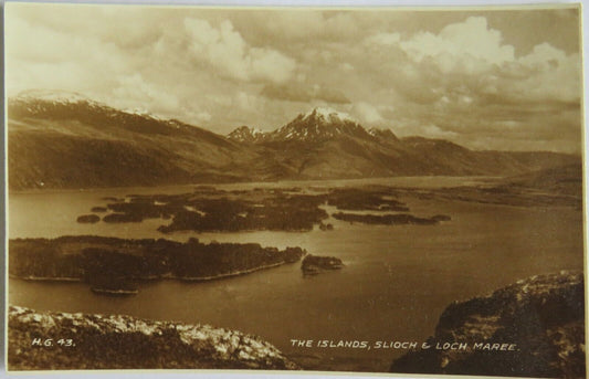 Old Postcard of The Islands, Slioch & Loch Maree - Ref : 1003