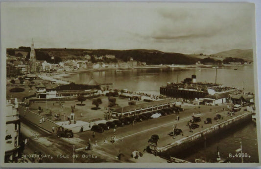 Old Antique Postcard Of Rothesay, Isle of Bute 1958 - Ref : 1040