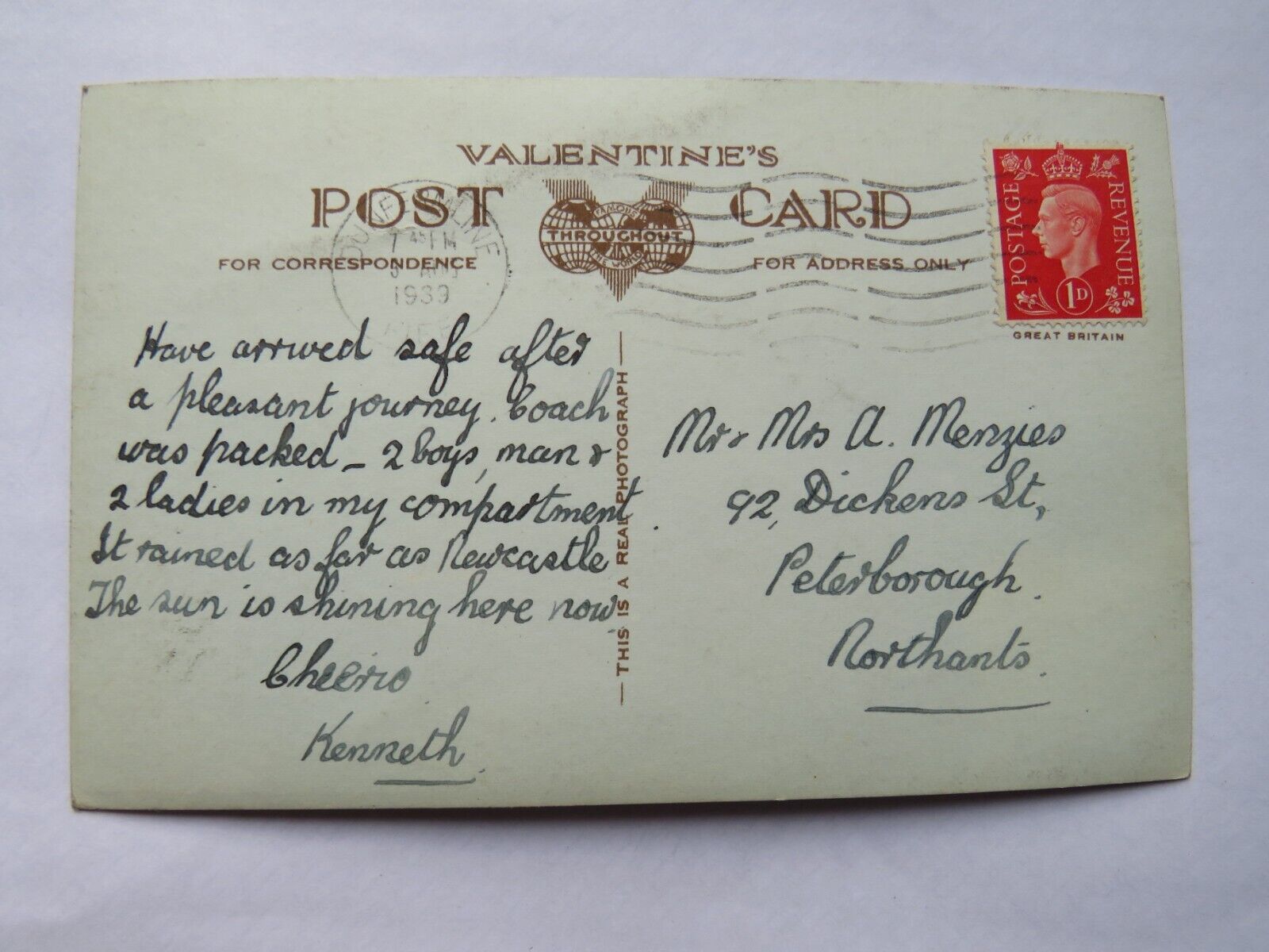 Old Multiview Postcard of Just Arrived at Dunfermline, 1939