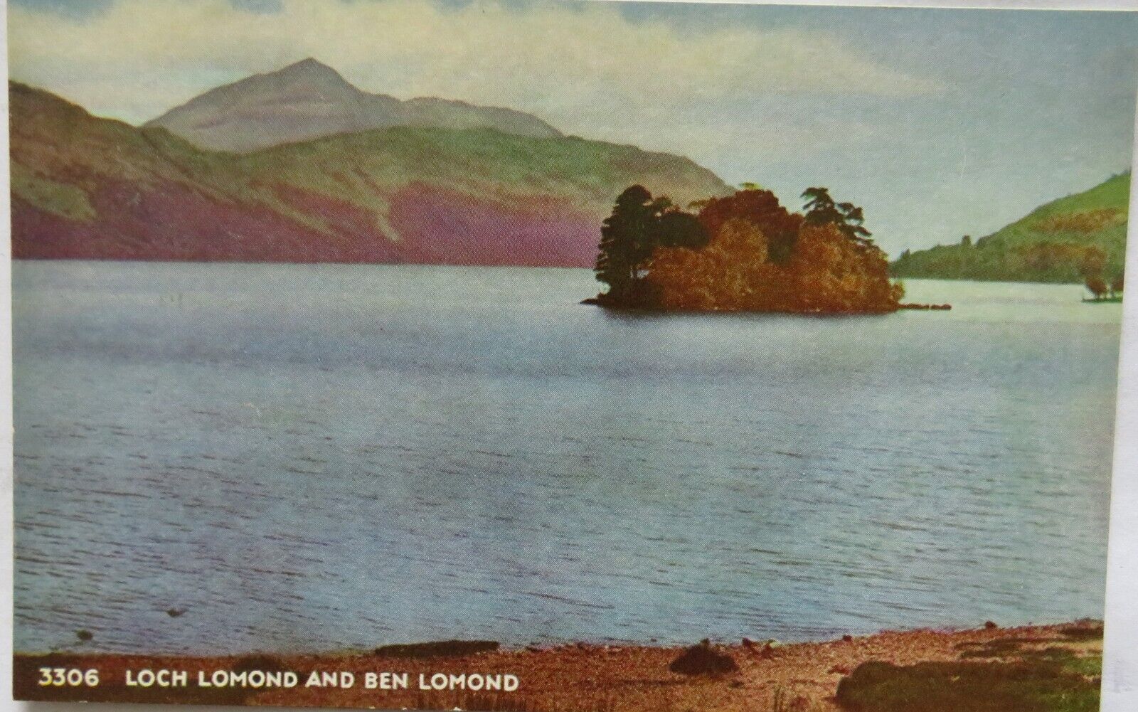 Old Postcard of Loch Lomond and Ben Lomond - Ref : 1005