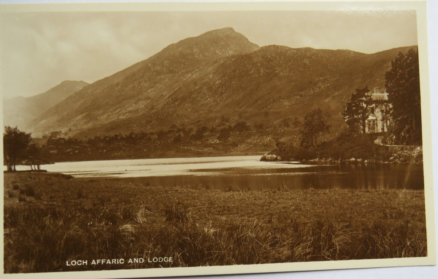 Old Postcard of Loch Affaric and Lodge, Unposted