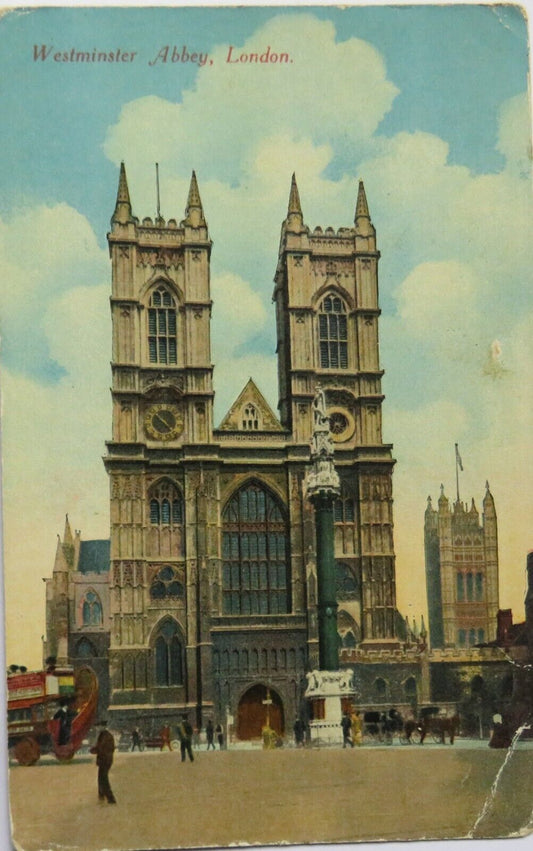 Old Postcard of Westminster Abbey London - Ref : 1033