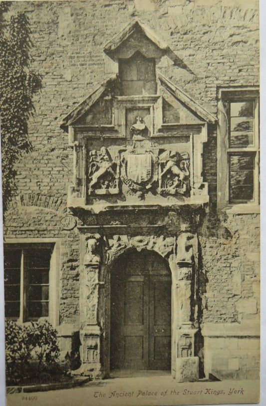 Old Postcard of Ancient Palace of the Stuart Kings York