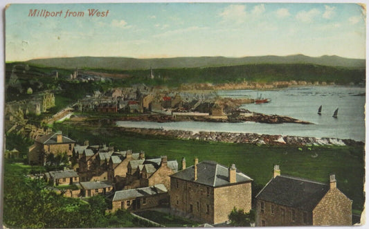 Old Postcard of Millport From West 1909  - Ref : 1010