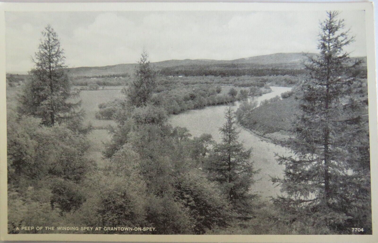 Old Postcard of A Peep Of The Winding Spey At Grantown-On-Spey - Ref : 1028