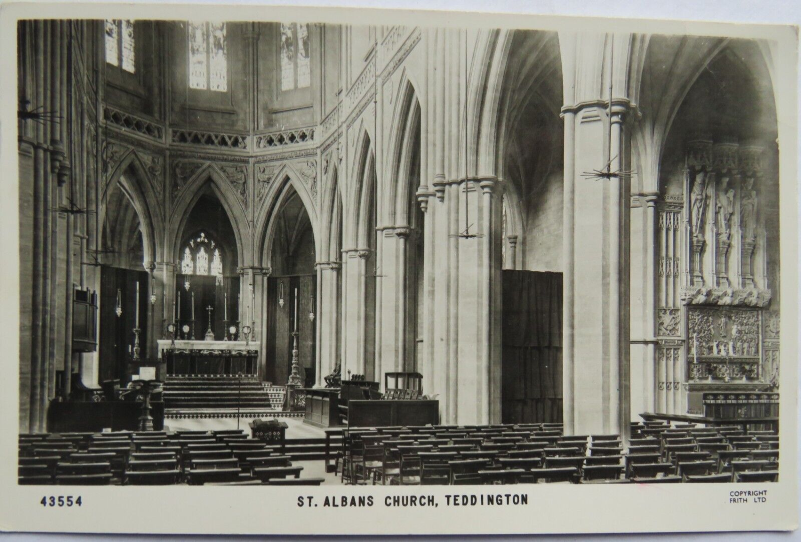 Old Postcard of St Albans Church, Teddington 1964