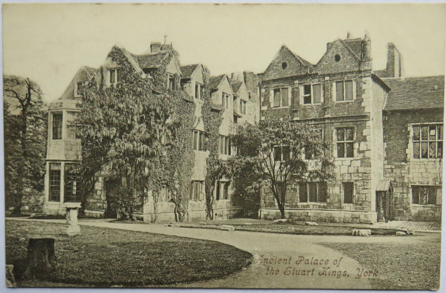 Old Postcard of Ancient Palace of the Stuart Kings York