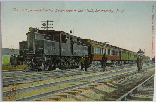 Old Postcard of The Most Powerful Electric Locomotive, Schenectady - Ref  : 1018