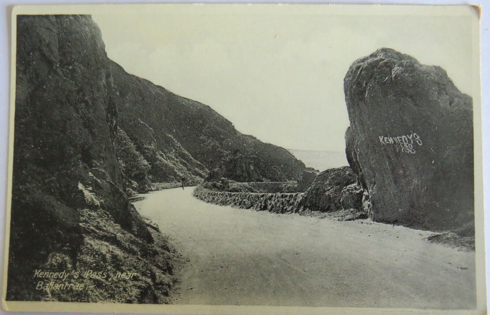Old Postcard of Kennedy's Pass Near Ballantrae  - Ref : 1029