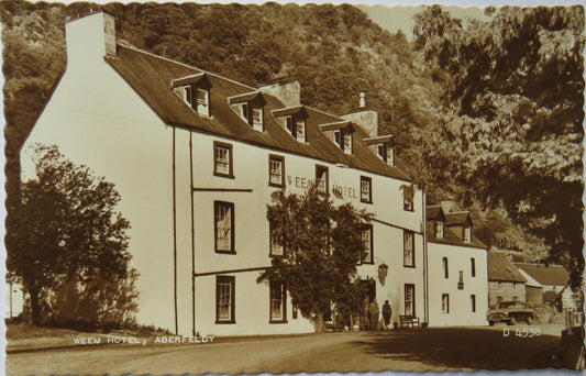 Old Postcard of Weem Hotel, Aberfeldy