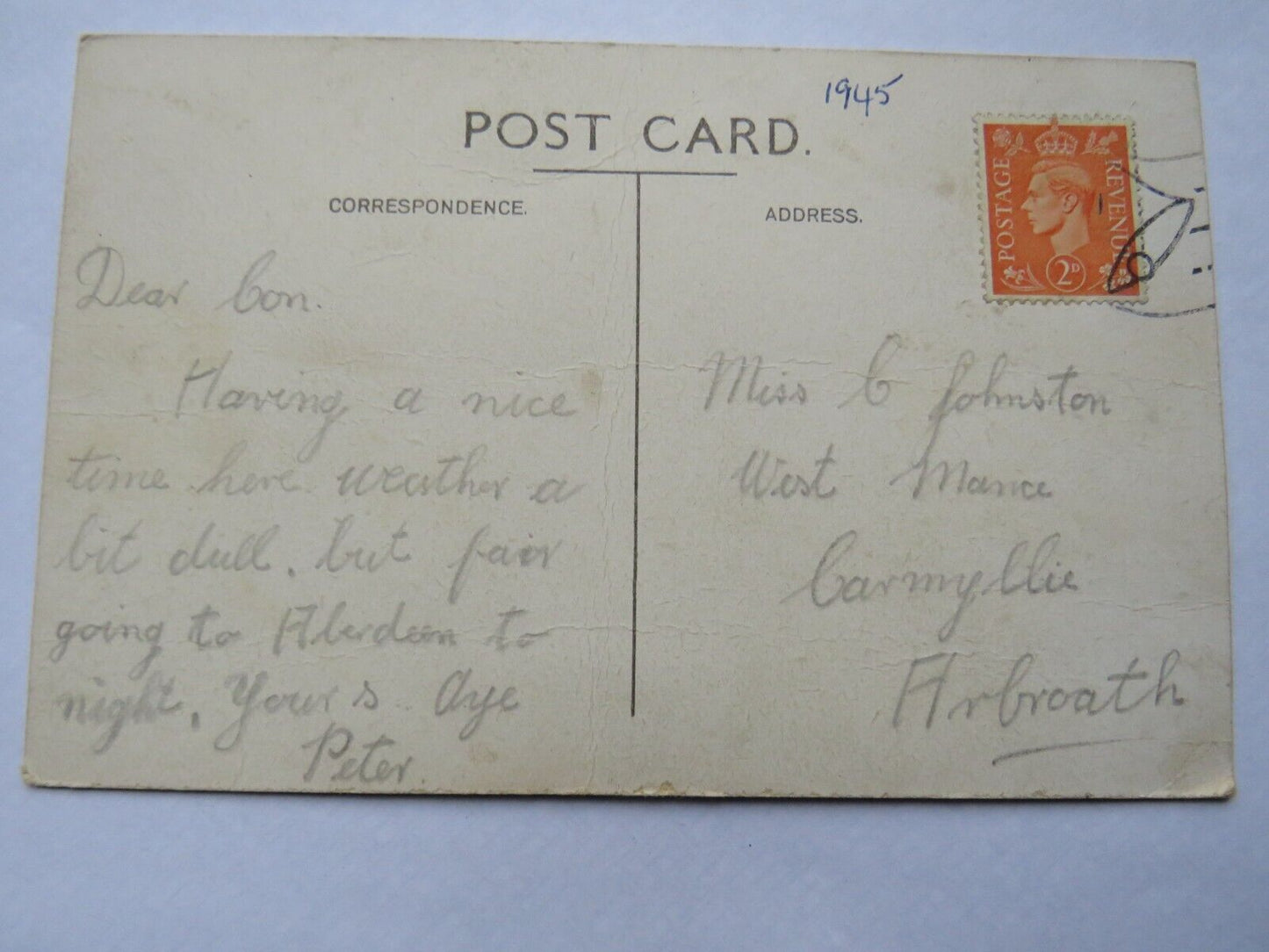 Old Postcard of Loch Of Loirston, Nigg