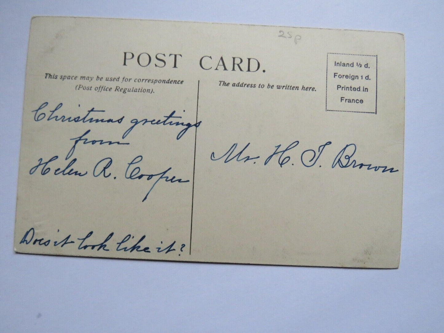 Old Postcard of Canterbury Christchurch Gate - Ref : 1036