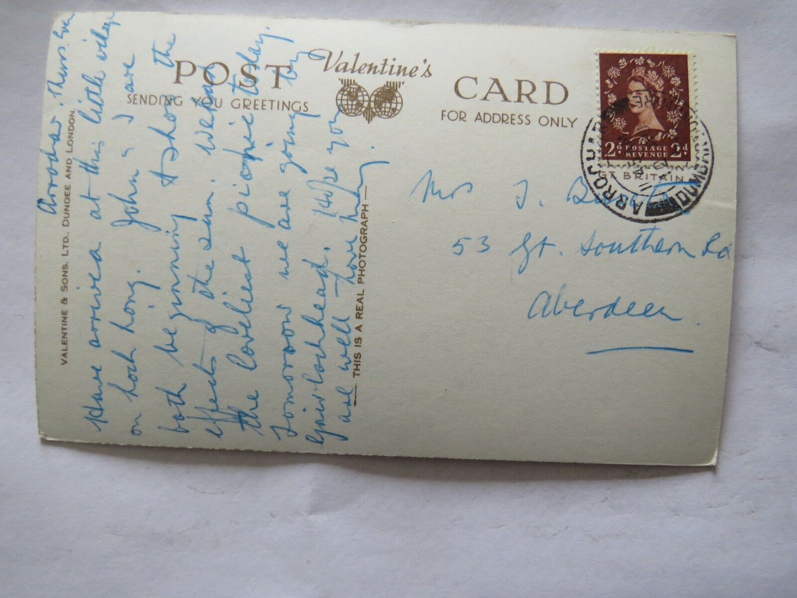 Old Postcard Of  Arrochar, Loch Long, From North  - Ref : 1007