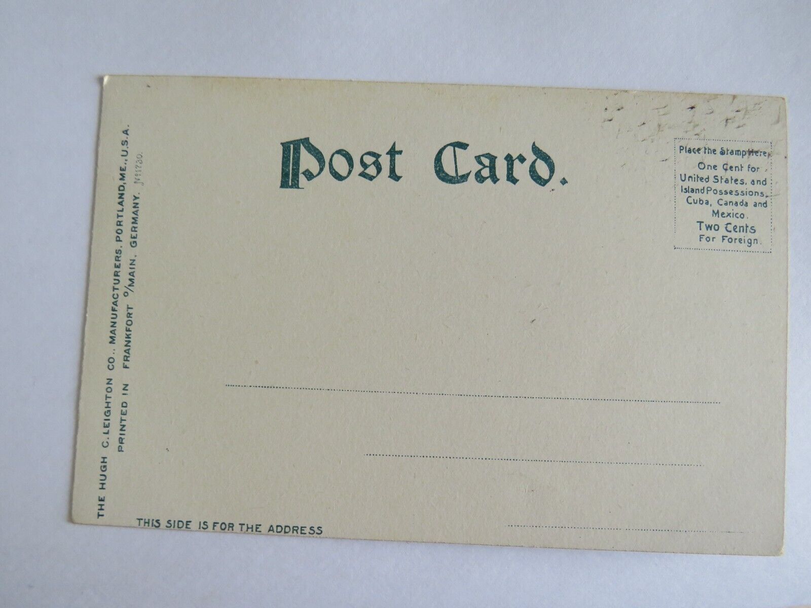 Old Postcard of Maine Road In Winter - Ref  : 1018