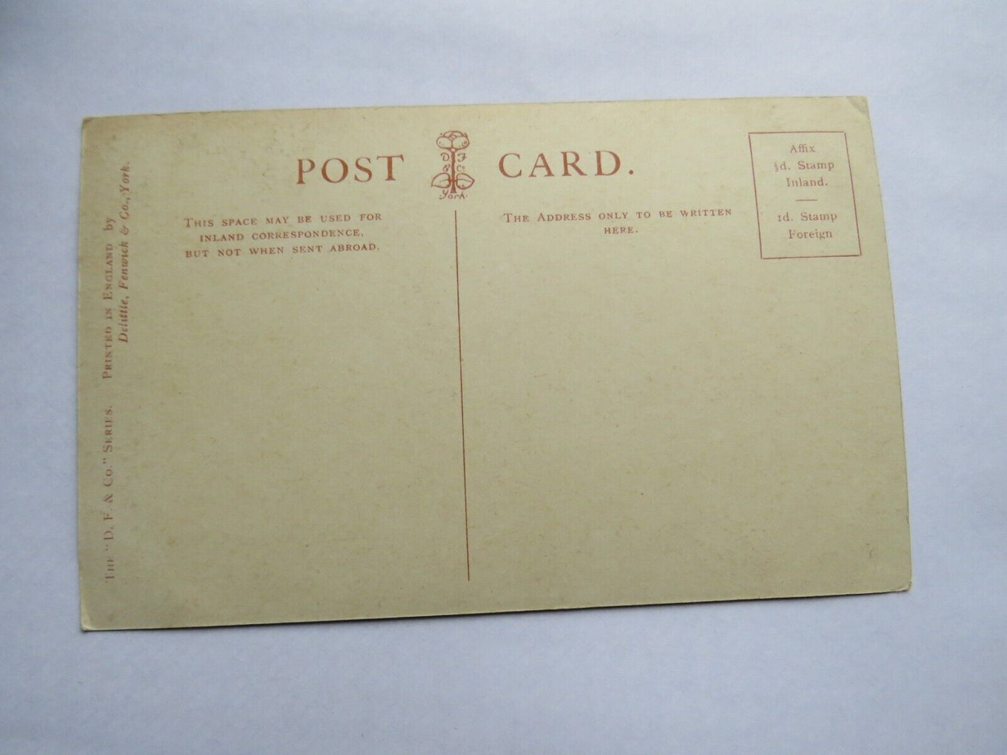 Old Postcard of Compton Place, Eastbourne - The " D. F. & Co" Series