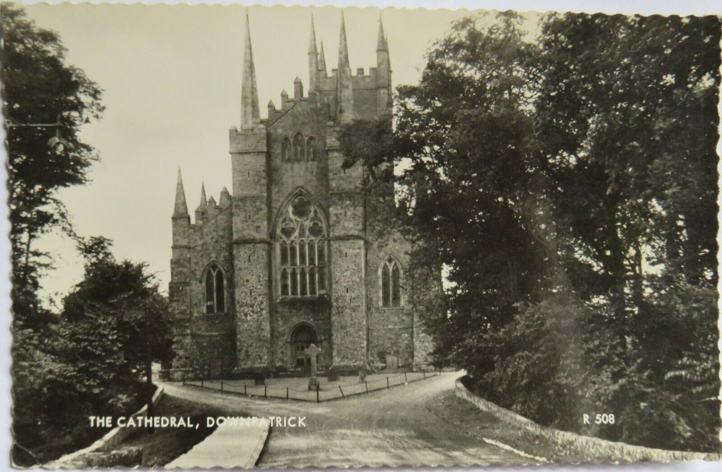 Old Postcard of The Cathedral, Downpatrick - Ref : 1011