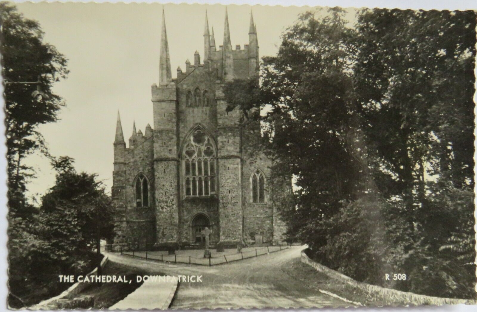 Old Postcard of The Cathedral, Downpatrick - Ref : 1011
