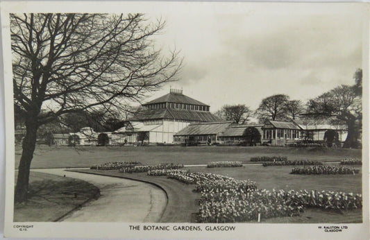 Old Postcard of The Botanic Gardens, Glasgow 1961   - Ref : 1016