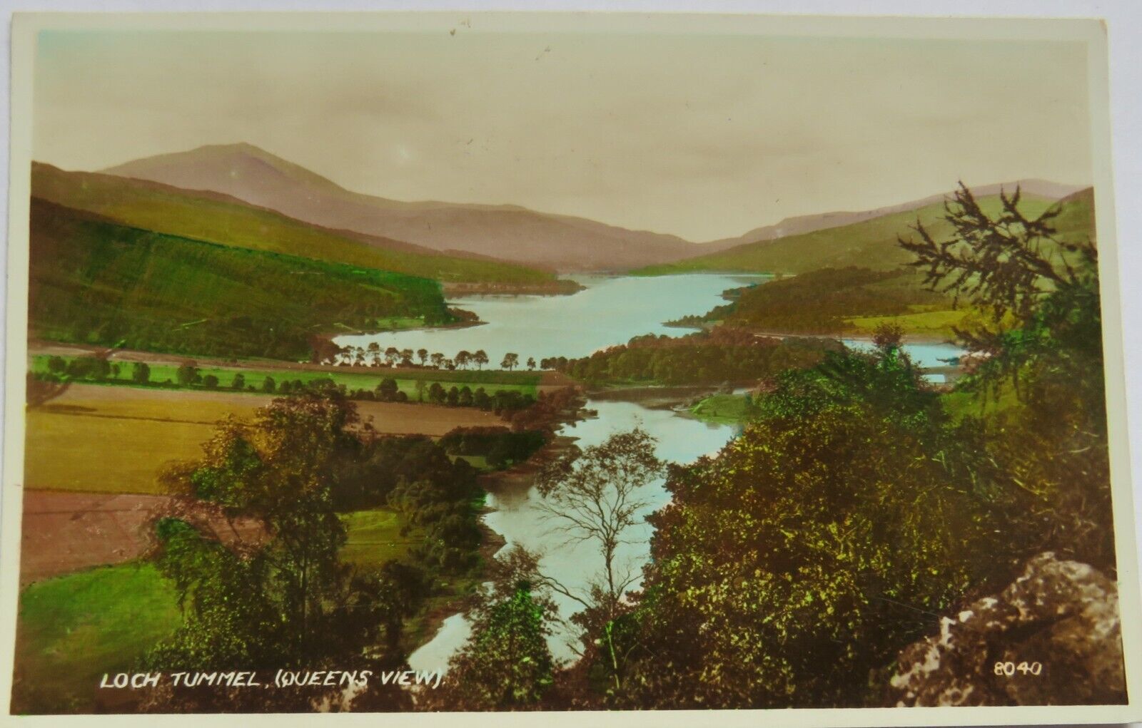 Old Postcard of Loch Tummel (Queen's View) 1939