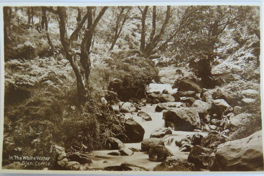 Old Postcard of In The White Water Glen Corrie - Ref : 1027